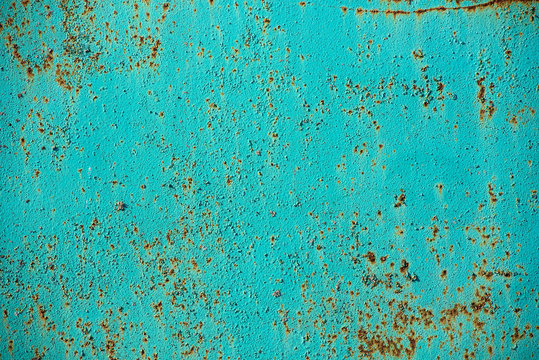 Blue Rusty Wall