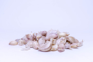 garlic isolate background