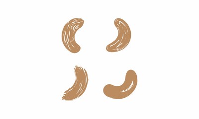 nuts vector vintage brush