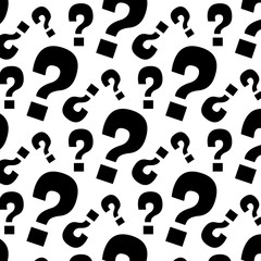 Question mark pattern art