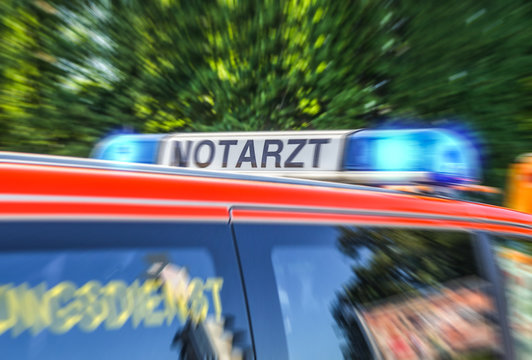 blue light bar from a german Notarzt, emergency doctor car