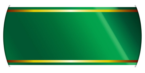 Green And Gold Ribbon Banner