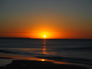 sunset in New Caledonia