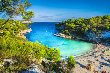 Amazing beach of Cala Llombards, Majorca island, Spain