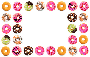 Fototapeta na wymiar various doughnuts