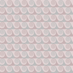 Pastel shades abstract waves seamless pattern. Trendy geometric sea vector background. 