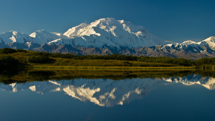 Mckinley, denali Alaska visto dal campeggio del parco