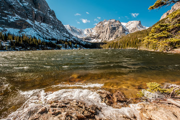 The Loch Lake, Rocky Mountains, Colorado, USA.