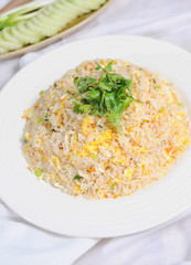 fried rice on plate