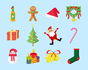 Cute Christmas Vector Icon Pack
