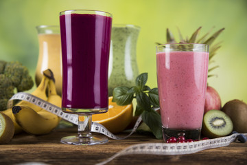 Healthy diet, protein shakes, sport and fitness 