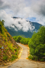 Beautiful Landscape Vietnam Of Road Pass
