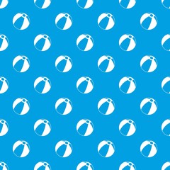 Beach ball pattern seamless blue