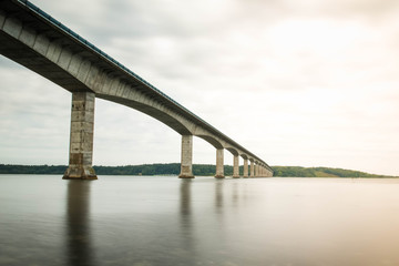 Fototapeta na wymiar Bridge Roslev Denmark