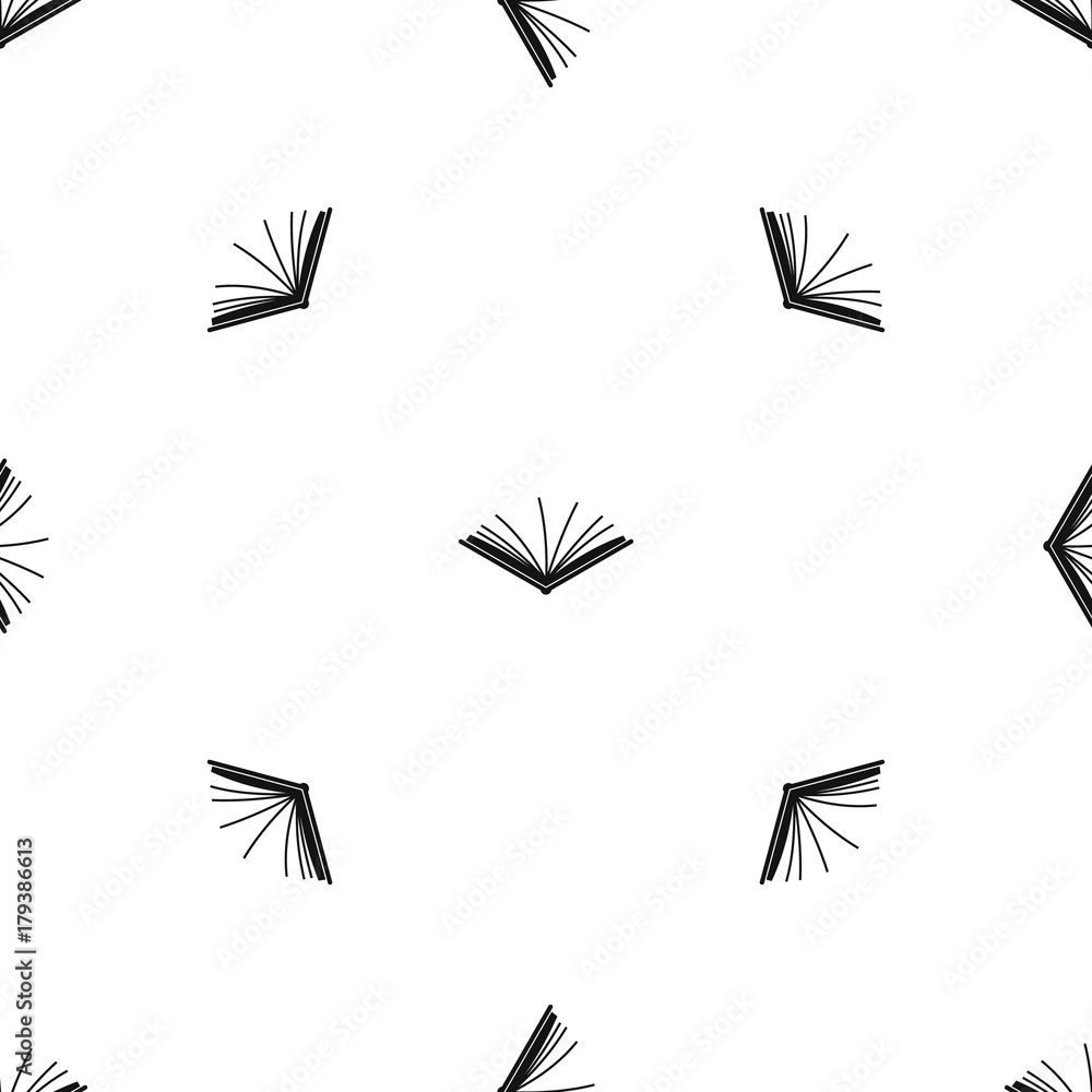 Poster open tutorial pattern seamless black