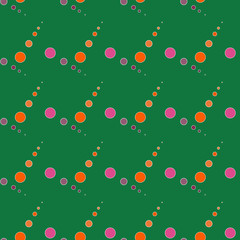 Circle color on green background