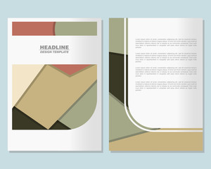 Abstract vector layout background set. For art template design, list, front page