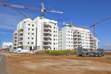 Construction of a residential area.