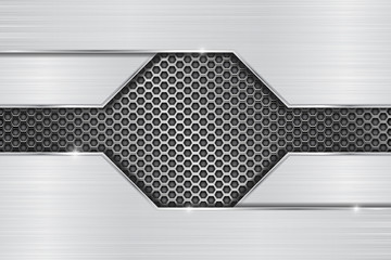 Metal background with perforation