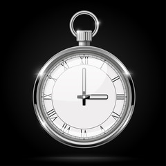 Watch. Vector 3d illustration on black background