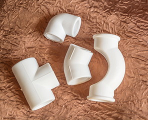 Connecting parts for sanitary equipment