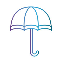umbrella icon over white background vector illustration