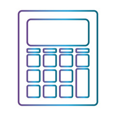 calculator icon over white background vector illustration