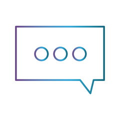 speech buble icon over white background vector illustration