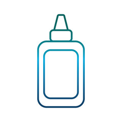 glue bottle icon over white background vector illustration