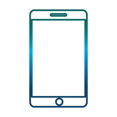 smartphone device icon over white background vector illustration