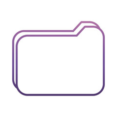 document folder icon over white background vector illustration