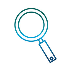 magnifying glass icon over white background vector illustration