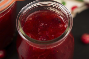 Cranberry jelly dessert