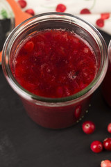 Cranberry jelly dessert
