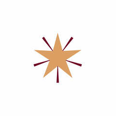 Christmas star vector icon