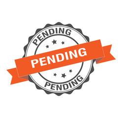 Pending stamp illustration