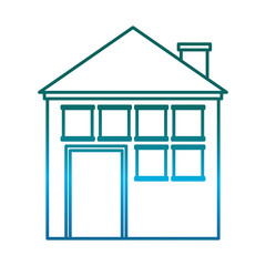 modern house icon over white background vector illustration