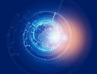 Stock exchange trading data information isolated on a uniform background