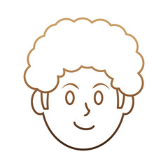 avatar man icon over white background vector illustration