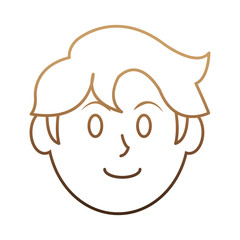 avatar man icon over white background vector illustration