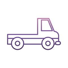 pickup icon over white background vector illustration