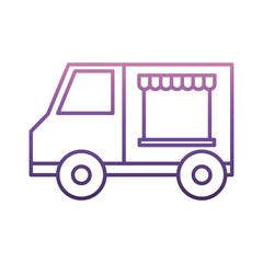 food truck icon over white background vector illustration