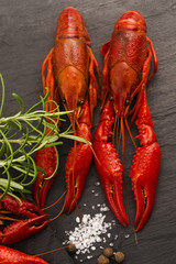 Delicious food. Cancer the river boiled