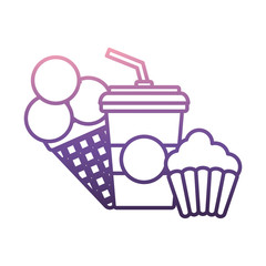 soda drink cup icon over white background vector illustration