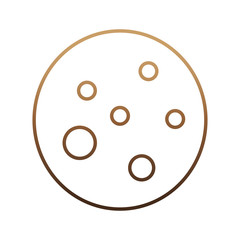 cookie icon over white background vector illustration