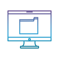 computer icon over white background vector illustration