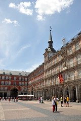 Fototapeta premium Plaza Mayor, one of the central square of the capital, built during the Habsburg.