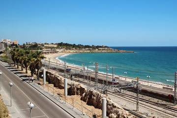 A beach in Tarragona, Spain 