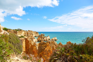 Fototapeta na wymiar Rocky coast of Atlantic Ocean, Portugal