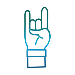 human hand icon over white background vector illustration